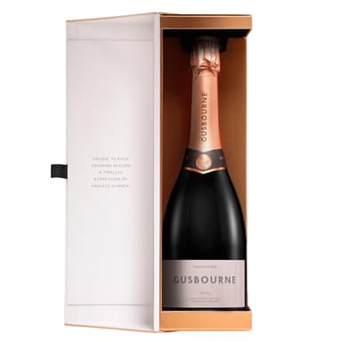 Gusbourne Estate Brut Rose Vintage English Sparkling Wine 75cl in Gift Box