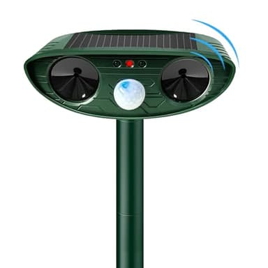 Cat Repellent, Ultrasonic Cat Repellent, Solar Rat Repellent, Deterrent for Gardens UK, Outdoor Animal Deterrent Devices with Motion Sensor for Deer Dog Rabbit Skunk Yard Garden Farm Waterproof