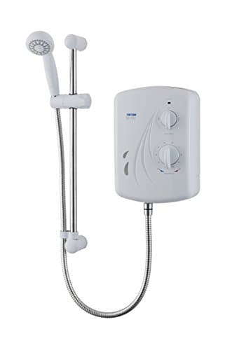 Triton Showers MOSV07SG Seville Universal Electric Shower, 7.5 KW,White/Chrome