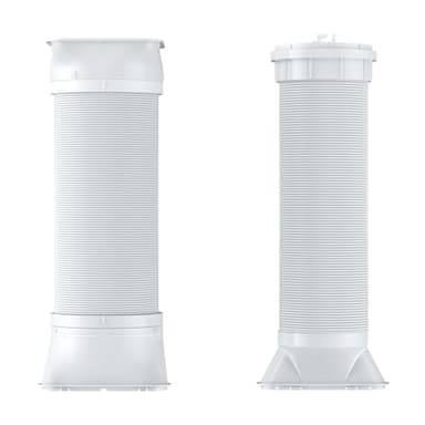Gasbye 59” Adjustable Exhaust Hose & Air Intake Hose for Portable Dual Hose Air Conditioners, Suitable for Horizontal & Vertical Sliding Windows
