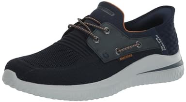 Skechers Men's Delson 3.0-Roth 210606 Low Profile Slip-ins, Navy, 9 UK