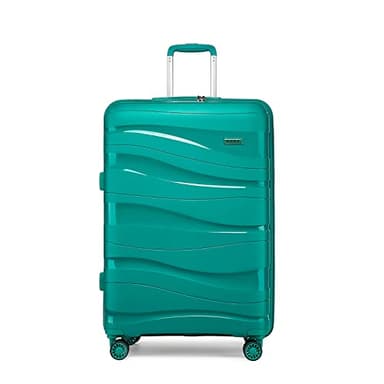 Kono Large Suitcase 4 Wheels Check in Luggage 28“ Lightweight PP Hard Shell Suitcase with TSA Lock