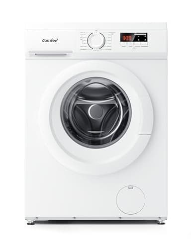 COMFEE' CFE12EW80/W Freestanding Washing Machine,8KG Load,1400RPM,Heat Wash,Quick Wash,BLDC Inverter Motor,White