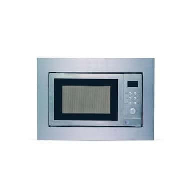 Cookology BIM25LWO Integrated Microwave and Grill in Silver - Compact 25 Litre Capacity - 900W - Built-in Microwave 60cm - 10 Auto Cooking Presets - Child Lock