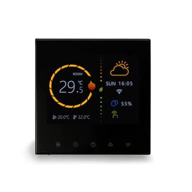 Nassboards Smart Thermostat with Capacitive Touch Buttons - Smart Heating Controller Wifi Thermostat for Underfloor Heating - Includes Mobile App, Works with Alexa, Google Home