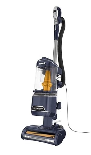 Shark Corded Upright Vacuum Cleaner 1.1L with Anti Hair Wrap Technology, LED Headlights, Lift-Away, Anti-Allergen, 8m Cord, 750W, 2 Attachments, Royal Grey, NZ691UK