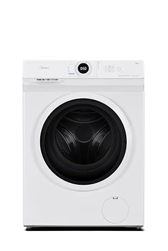 Midea MF10EW70BA Freestanding Washing Machine,7kg Load，1400 RPM,Quick Wash,Steam Care,Add Garment,BLDC Motor,White