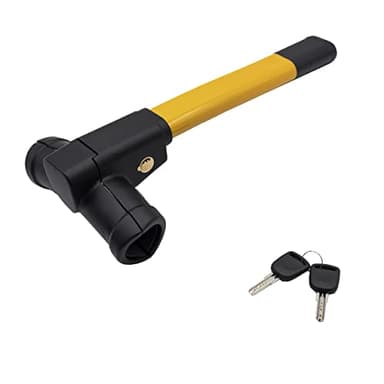 ZEKER Car Steering Lock Universal Fit Maximum Security Steering Wheel Lock for Cars and Vans, Anti-Theft T-Bar Immobiliser to Deter Thieves and Secure Your Vehicle
