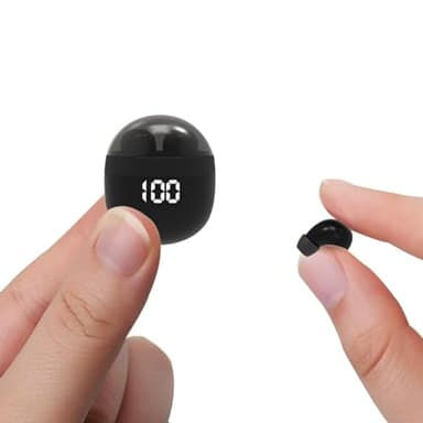 Mini Invisible Earbuds Wireless Bluetooth Earphones for Small Ears Tiny Low Profile Micro Smallest Discreet Small Earbuds Hidden for Work Small Ear Buds Tiny Mini Invisible Earphones Small