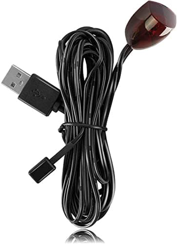 IR Receiver Extender 10FT Infrared Remote Control Extension Cable External IR Repeater Transmitter for 38-56kHz Cable Box, Set-top Box, DVR's/STB‘s’, SA/Cisco Explorer, Verizon FiOS, Comcast