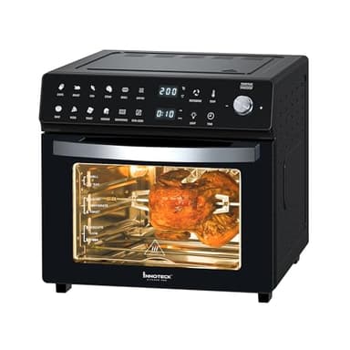 Innoteck Kitchen Pro 26L Digital Air Fryer - Large Air Fryer for Family - Oil-Less Cooking, Timer & Temperature Control - Dual Cook, 360°Hot Air Circulation Technology, 6 Accessories - 60℃-230℃, 1700W