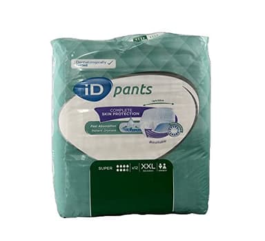 iD Pants Super XXL - Bariatric - Incontinence Pants - 4 Packs of 12