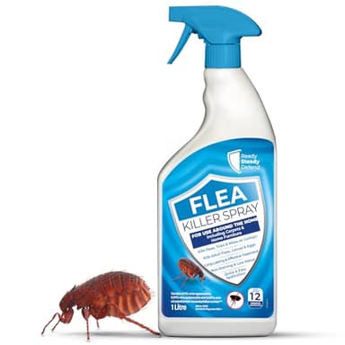 Flea Killer Spray 1L: Ultimate Flea Treatment for House | Comprehensive Indoor & Outdoor Flea Spray | Household Flea Killer & Formula for Home - Eradicates & Prevents Reinfestation | Ready to use
