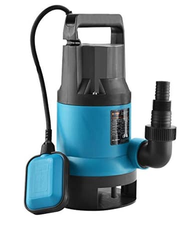 KATSU 400W Portable Submersible Pump for Clean and Dirty Water for Garden Pond, Pools, and Ditches + Float Switch