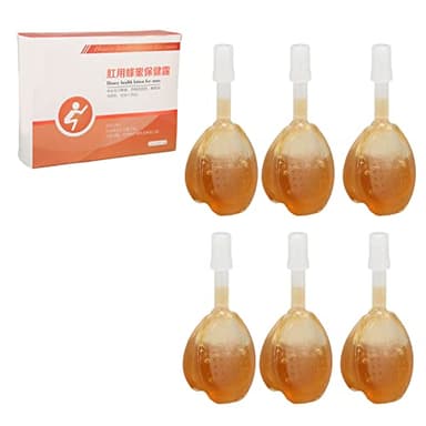 Luqeeg Liquid Glycerin Suppositories for Adult Constipation, 6 Suppositories, 7ml Each, Natural Stool Softener, Gentle Constipation Relief Honey Laxatives for Fast Constipation Relief in Minutes