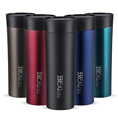 720°DGREE Travel Mug “PleasureToGo“ - 450ml - Leakproof, BPA-Free Stainless Steel Thermo Cup for Coffee & Tea to Go with Lid - Vacuum Insulated Flask - for Hot & Cold Drinks When- & Wherever You Want