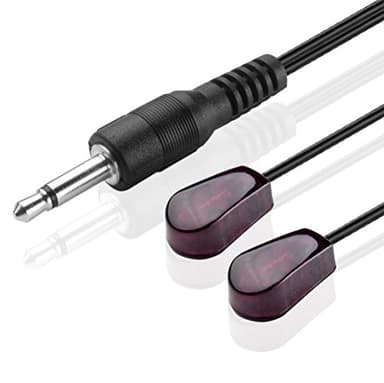 TNP IR Emitter - Dual Head Infrared Remote Cable Extender (10 Feet 3 Meters) - 3.5mm Infrared Jack IR Extender for Xbox IR Repeater Kit System, IR Range 38kHz to 56kHz