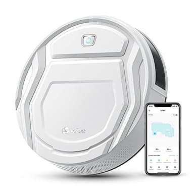 Lefant M210 Robot Vacuum Cleaner, 2200Pa Strong Suction, 7.8cm Thin 28cm DIA, Automatic Self-Charging Small Robotic Vacuums, Wi-Fi/App/Alexa Control, Ideal for Pet Hair Hard Floor and Carpet