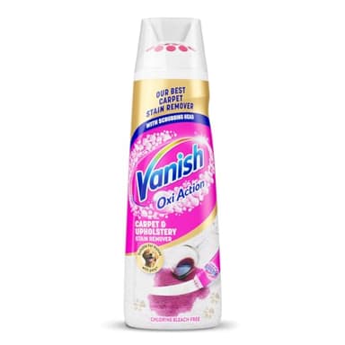 Vanish Oxi Action Upholstery & Carpet Cleaner, Stain Remover Serum for Large Area Cleaning, 195ml | Targeted Action on Tough Stains | Deep Cleans | Safe on Carpets & Upholstery