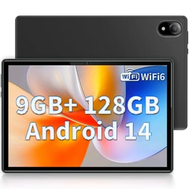 DOOGEE U10 2025 Newest Android 14 10" Tablet 9GB RAM+128GB ROM 1TB TF, Bluetooth 5.0 WIFI 6 Tablet, Android Tablets 1280x800 HD IPS Screen, OTG, Type C, 3.5mm Headphone Jack, Gray