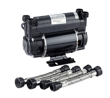 Bristan ST PUMP20TN 2 Bar Twin Ended Shower Pump , Black