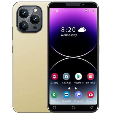 MTGud Cheap Mobile Phone, 5.0'' Dual SIM Dual Camera, Android 9.0, 16GB ROM (Extension to 128GB), Support WIFI/Bluetooth/Face ID Cell Phones (MTGud15pro-Gold)