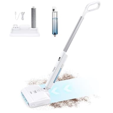 Cordless Vacuum Cleaner, Electric Mop, iDOO Floor Cleaner Machine, Cordless Power Mop, Wet Dry Vacuum Cordless Floor Washer, Cleaning-Detachable Dual Tank Design Quiet Rechargeable Polisher
