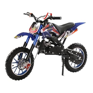 Yifaeux 50cc Dirt Bike for Adults & Kids, Mini Gas Powered Off-Road Trail Bike with Speeds up to 30 MPH, 2-Stroke, Blue