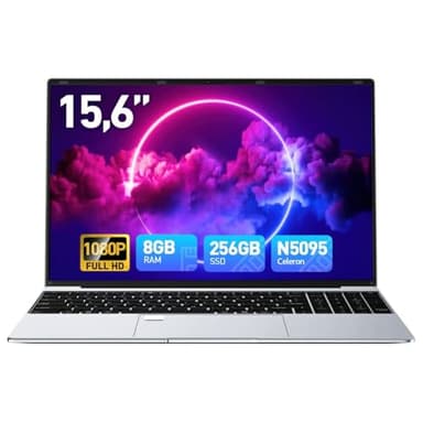 Tuonoyee Laptop 15.6 inch Win 11 Laptop Computer, 8GB RAM 256GB SSD, In-tel Celeron N5095 Quad-Core Processor, FHD 1080P Display, Backlit Keyboard, Fingerprint, Laptops for Student,Business