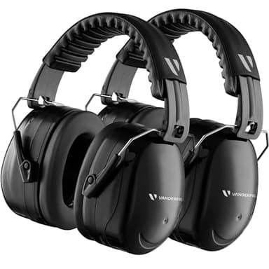 Vanderfields Ear Defenders Adults, 33dB Certified UKCA, Ear Protection for Work, Noise Cancelling Ear Defenders for Autism, DIY, Mowing, Construction, Shooting, Ear Protectors, Sensory Headphones