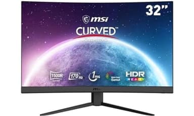 MSI G32CQ4 E2 315 Inch WQHD Curved Gaming Monitor - 1500R 2560 x 1440 VA Panel, 170Hz - 1ms, Adaptive Sync, - DP 12a, HDMI 20b CEC