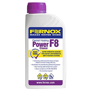 Fernox F8 Super Strength Cleaner Boiler Central Heating System Sludge Remover Radiator Protector Inhibitor 500ml Boiler Protection Cleaner