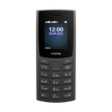 Nokia 110 Feature Phone with Built-in MP3 Player, Rear Camera, Long Life Battery and Voice Recorder - Charcoal