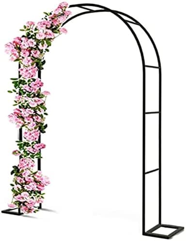 Rose Arch, Garden Arch Arbor, Heavy Duty Metal Arches, Used for Climbing Plants, Wedding Party Decoration, White, Black, Copper Color, Thickened Pipe Diameter: 19mm,W1.2mxH2.2m
