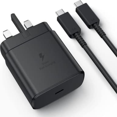 45W Super Fast USB-C Charger for Samsung Galaxy S25 Ultra/S24/S23 Ultra/S23+/S23/S22/S21+/A25/A15/Z Fold 3/S20 5G, 1.5M Type-C Cable