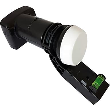 Quad 4 Port LNB With Spirit Level - MK4 Satellite Dish Signal Receiver - For Sky HD/Freesat Output - Hotbird, polsat, ZONE 2, England, Scotland, Wales