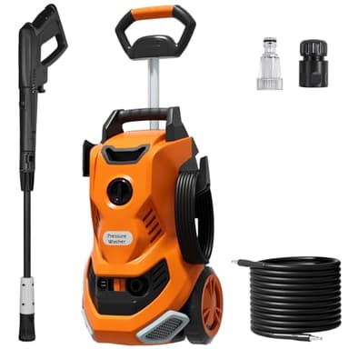 Pressure Washer,2000w 160Bar High Pressure Washer,Jet Wash with Telescopic Handle and Adjustable Nozzle Accessory,Power Washers for Patio/Car/Fences/Driveways/Home