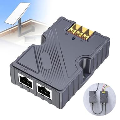 Starlink Gen2 GigE PoE Injector 150W,Starlink Dishy V2 to RJ45 Adapter,Starlink Ethernet Adapter Kit with Ethernet Cord for Starlink POE Injector,Work for Starlink Dish V2 Internet Kit