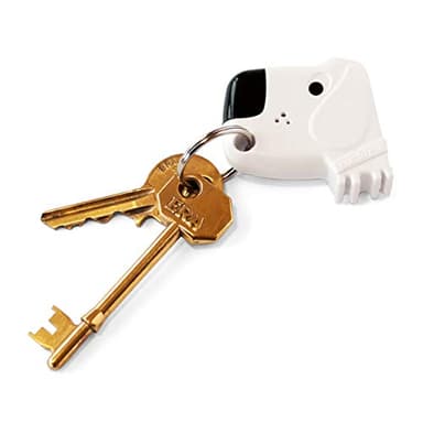 SUCK UK Fetch My Keys - Key finder, White/ Black, 4.5 x 4.5 x 1.2 cm