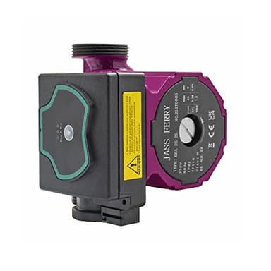 JASSFERRY A-Rated Hot Water Central Heating Pump Automatic Heat Circulation System 25-6/130 Pump Direct Replacement 15/50-60, Red