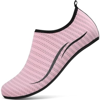 sportvibe Water Shoes Beach Swim Shoes Womens Mens Aqua Shoes Quick Drying Barefoot for Swimming Surfing Pool Kayaking Beach Yoga (Pink,5 UK/38 EU)
