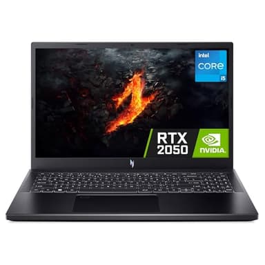 Acer Nitro 15 Gaming Laptop, 15.6" Full HD 144Hz Display, 13th Gen Intel Core i5-13420H, NVIDIA GeForce RTX 2050, 16GB DDR5, 512GB PCIe Gen 4 SSD