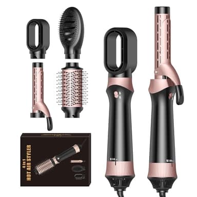 4 in 1 Magic Styler Hair Dryer Brush, Hair Stylers Blow Dryer Brush for Hair Styling, Air Stylers for Women, Multi Stylers with Air Curler Volumizer Round Brush Blow Dryer