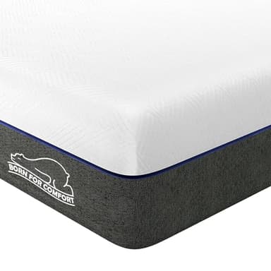 wowttrelax Double Memory Foam Mattress, 8 Inch with Soft Fabric, Skin-friendly Mattress, Breathable Cover, 2 Layer for More Supportive, Medium Firm-4FT6 Mattress| 135x190x20cm