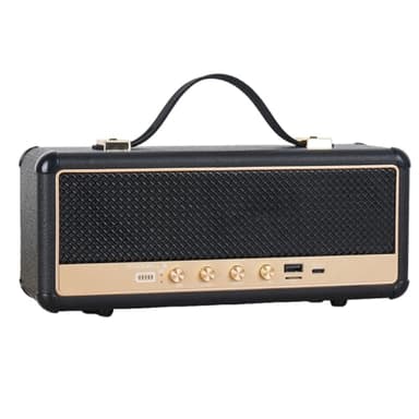 Marshall III Bluetooth Speaker, Portable Retro Design, 16W, Black/White, Built-in 1500mAh Battery (White)