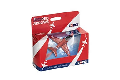 Corgi CS90628 Showcase RAF Red Arrows Hawk Model Airplane - Diecast Planes & Aircraft Models for Ages 5+, Die Cast Plane, Toy Airplanes - Gift for Young Aviation Fans, Birthday Gifts for Him