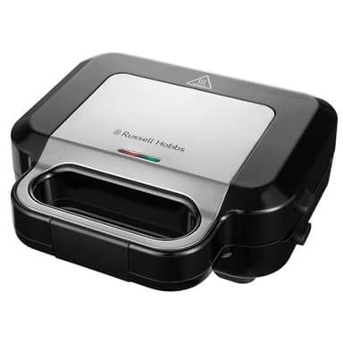 Russell Hobbs Sandwich Maker 3 in 1 Creations (Waffle maker, panini press or grill, 3 removable plates with non-stick coating, dishwashersafe parts, BPA free) 26810, Black