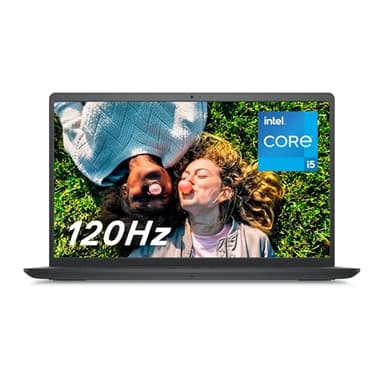Dell Inspiron 15 (3520) Laptop - 15.6 Inch FHD 120Hz, Intel Core i5-1235U, 16GB RAM, 512GB SSD, Intel Iris Xe Graphics, Windows 11 Home, English UK Keyboard - Carbon Black