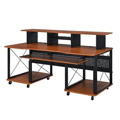 Acme Megara Music Desk in Cherry & Black Finish