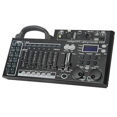 DMX Lighting Console, 240 Channels DMX 512 Controller for dj Lights, Equipped with USB Data Backup Function Black